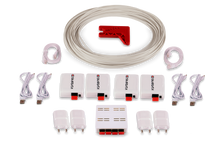 Cargar imagen en el visor de la galería, Kit Gold de Fibra Optica Plástica (4 conversores + switch)