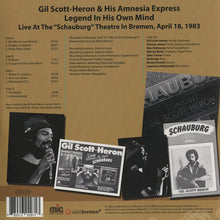Cargar imagen en el visor de la galería, Gil Scott-Heron And His Amnesia Express | Legend In His Own Mind
