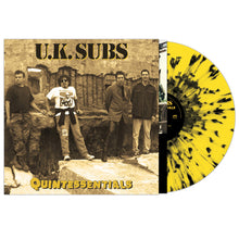 Cargar imagen en el visor de la galería, UK Subs | Quintessentials [Limited Yellow and Black Splatter]
