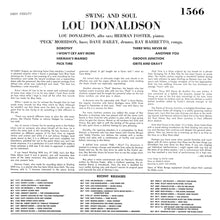 Cargar imagen en el visor de la galería, Lou Donaldson Quintet | Swing And Soul

