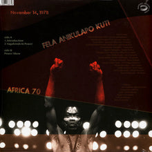 Cargar imagen en el visor de la galería, Fela Anikulapo Kuti And Africa 70 | Live Berliner Jazztage November 14, 1978
