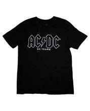 Cargar imagen en el visor de la galería, AC/DC - Camiseta "Logo History (Especial 50 Aniversario)" Unisex

