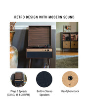 Cargar imagen en el visor de la galería, Crosley - Tocadiscos Crosley Jasper - Nogal
