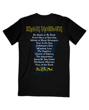 Cargar imagen en el visor de la galería, Iron Maiden - Camiseta "Fear of the Dark Album Tracklisting" Unisex
