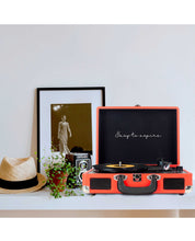 Cargar imagen en el visor de la galería, Prixton - Tocadiscos Bluetooth VC400 Rojo

