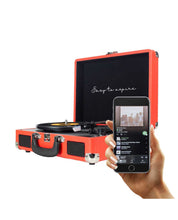 Cargar imagen en el visor de la galería, Prixton - Tocadiscos Bluetooth VC400 Rojo
