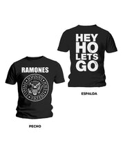Cargar imagen en el visor de la galería, Ramones - Camiseta "Hey Ho (Front &amp; Back)" Unisex
