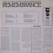 Cargar imagen en el visor de la galería, The Elvin Jones Jazz Machine – Remembrance
